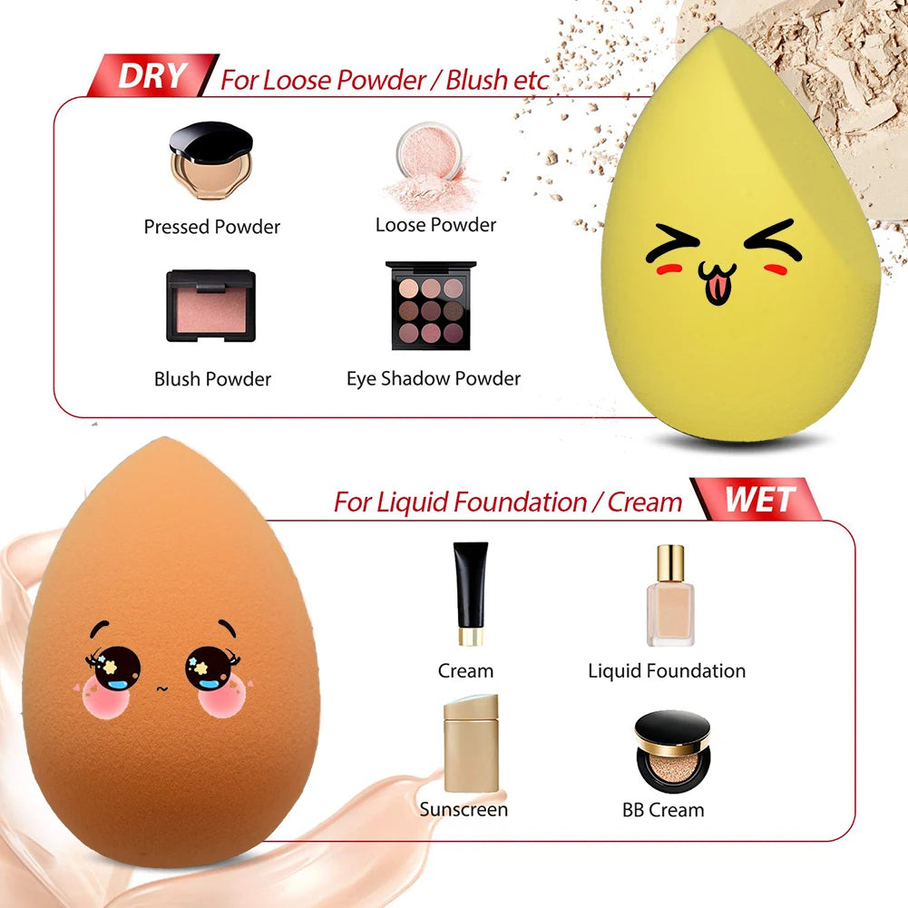 Sponge for Makeup Beauty Blender with Box Foundation Powder Blush Make up Tool Beauty Egg 1/4pc XISHOW Makeup Sponge Blender