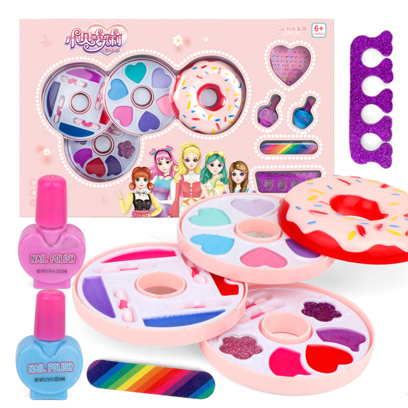 New products hot little Loli makeup box set girls overtrening children's eye shadow lip balm princess makeup toys