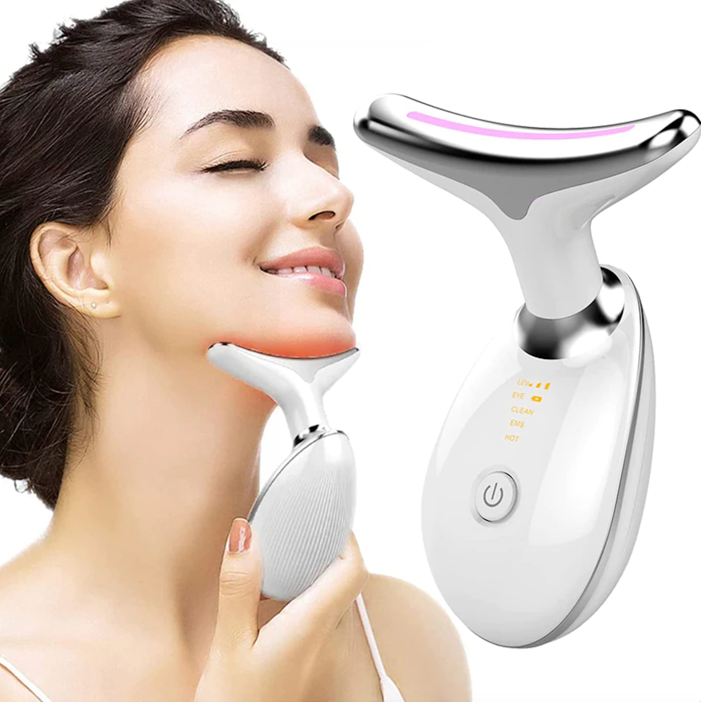 Enhance Product Title: BioGlow Neck and Face Skin Tightening Massager - Anti-Aging Beauty Tool