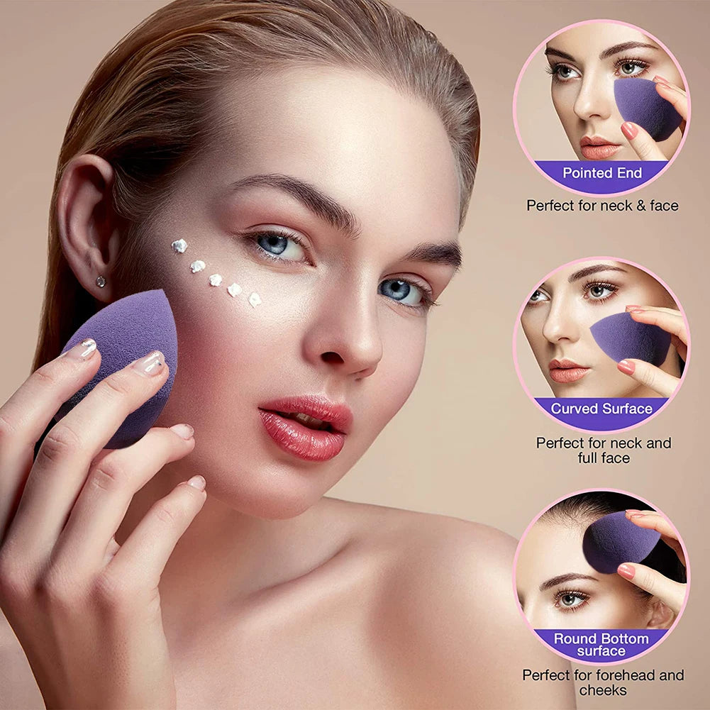 Sponge for Makeup Beauty Blender with Box Foundation Powder Blush Make up Tool Beauty Egg 1/4pc XISHOW Makeup Sponge Blender